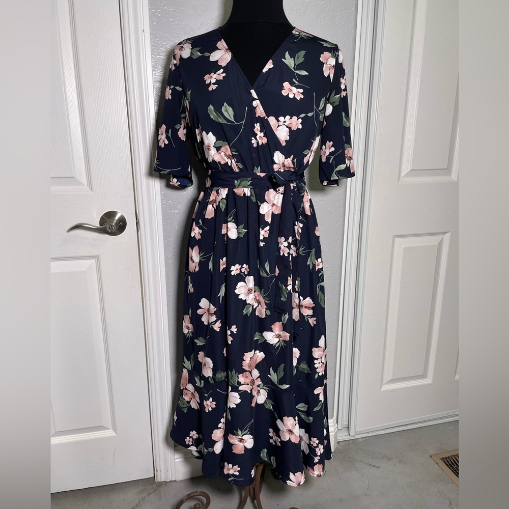 Blue flowery Dress